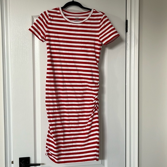 Maternity striped dress - Picture 1 of 4